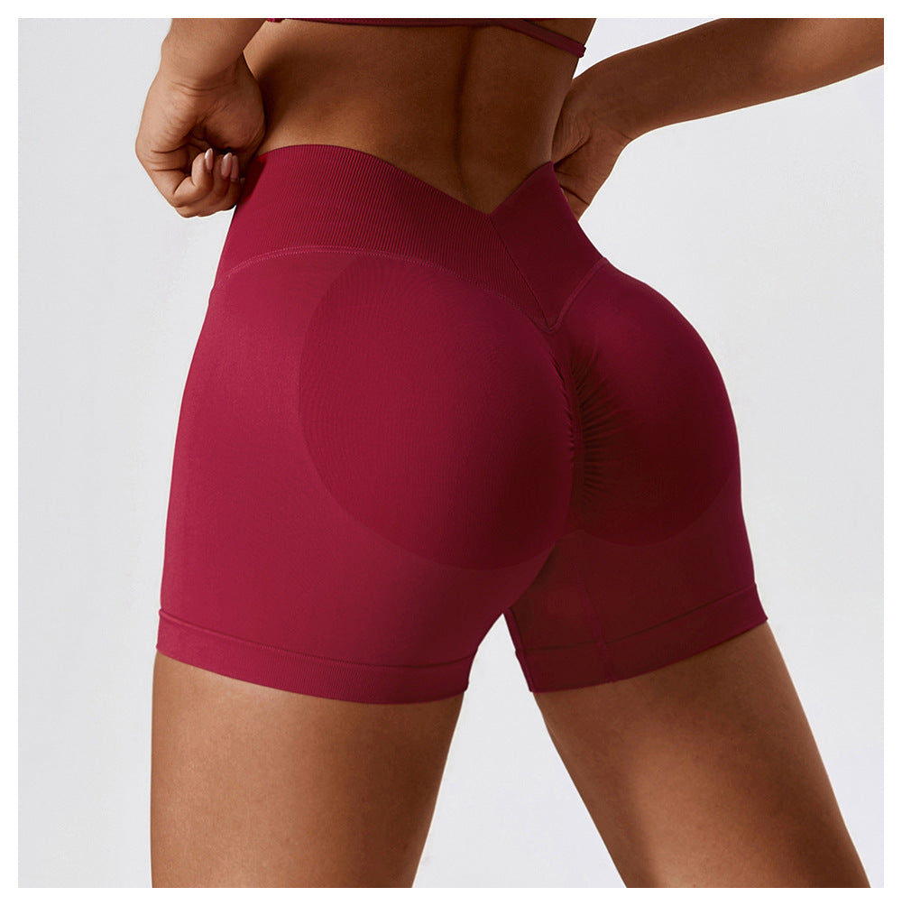 High-Waist Hip Lift Yoga Fitness Shorts