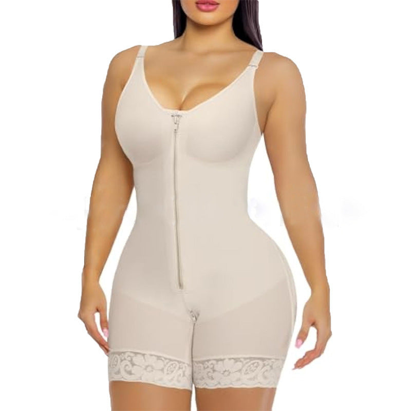 Body Shaper Lift Hips & belly Zipper Bodysuit