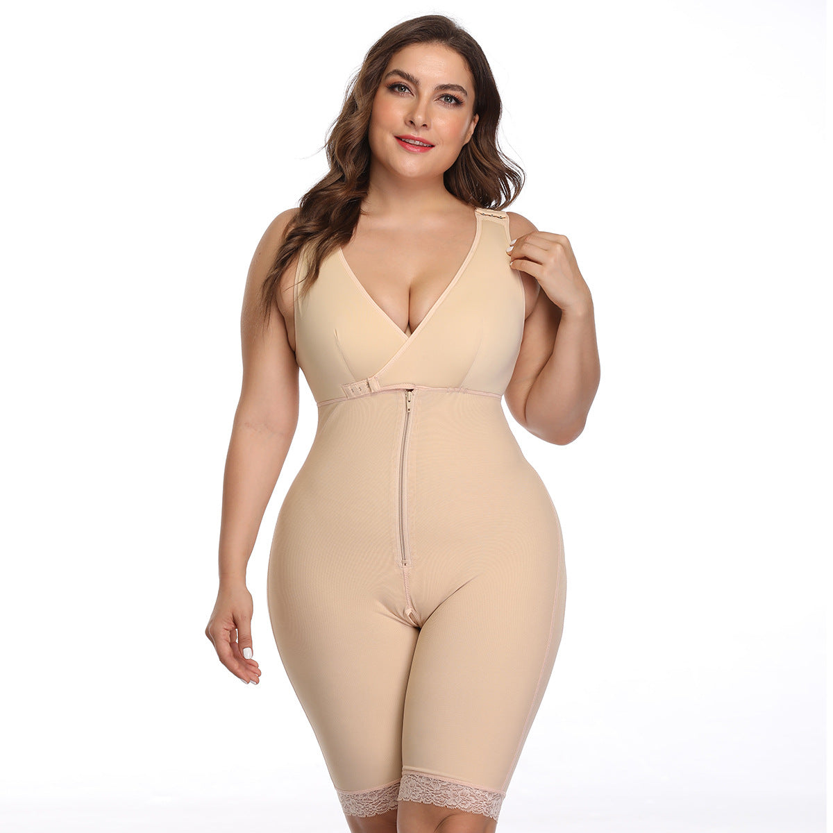 Sculpting Bodysuit Plus Size Shapewear - Elroigin