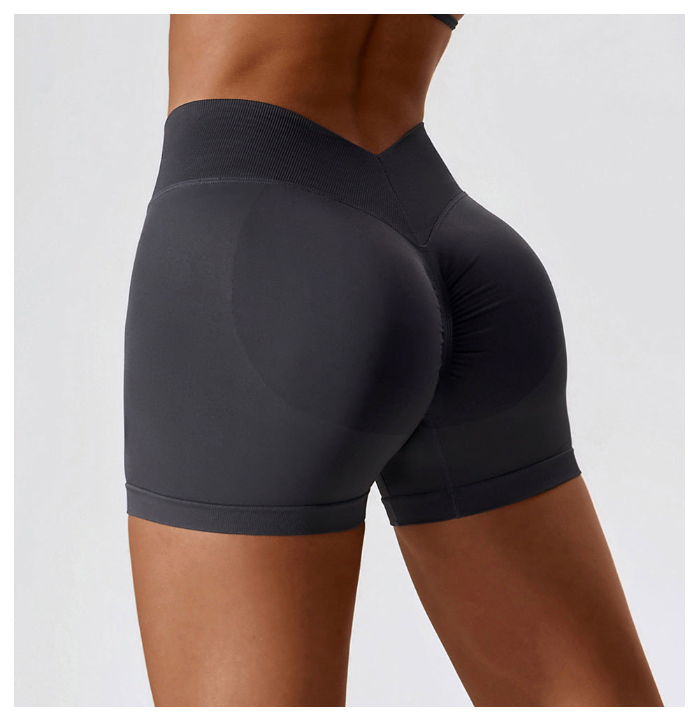 High-Waist Hip Lift Yoga Fitness Shorts
