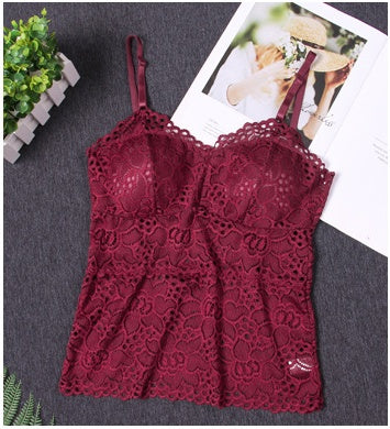 Elegant Strapless Lace Bandeau Bra