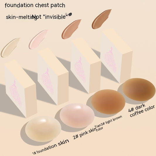 Chest Silicone Anti-slip Solid Breast Patch - Elroigin