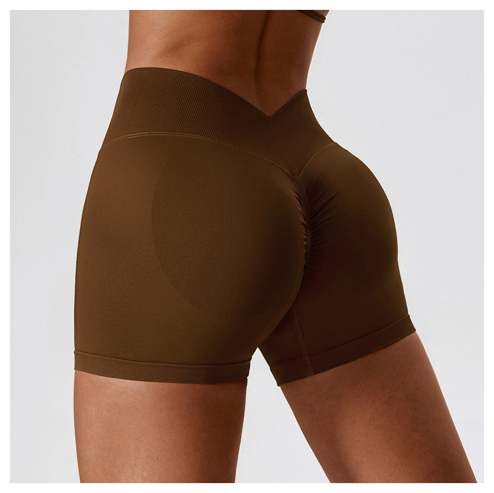 High-Waist Hip Lift Yoga Fitness Shorts