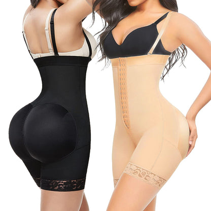 High-Waist Zipper Bodysuit Shaper
