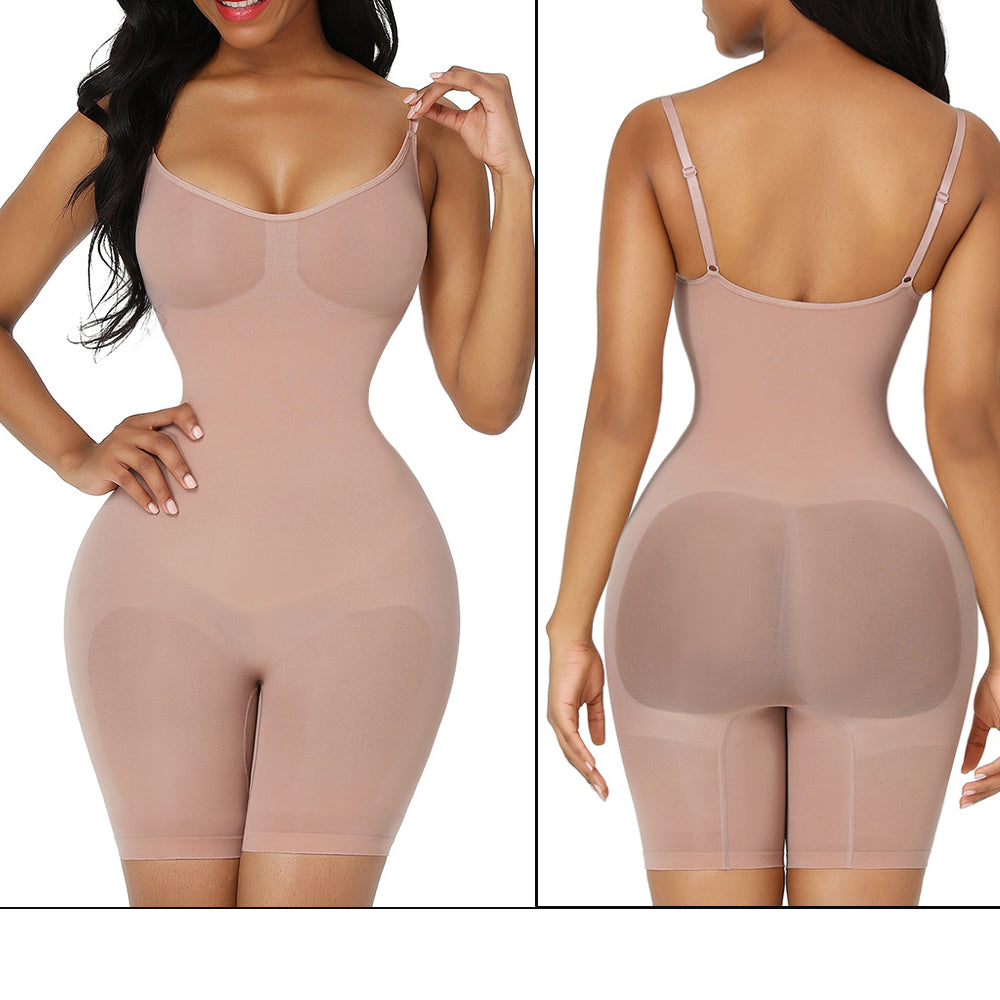 Tummy-Control Seamless Bodysuit - Elroigin