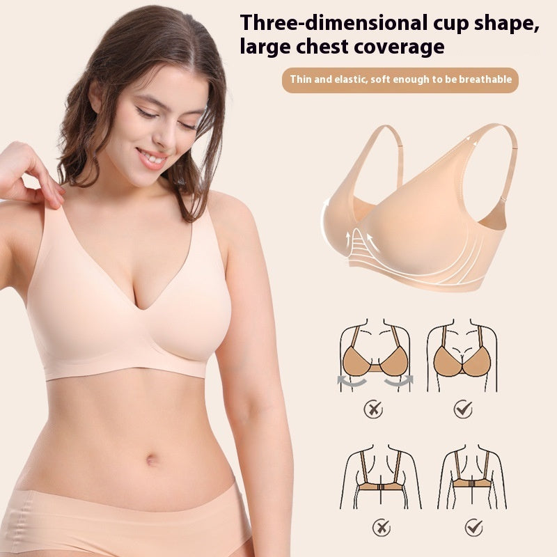 Wireless Seamless Push-Up Bra