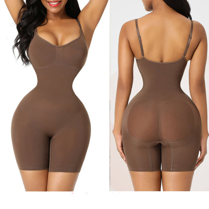 Tummy-Control Seamless Bodysuit - Elroigin